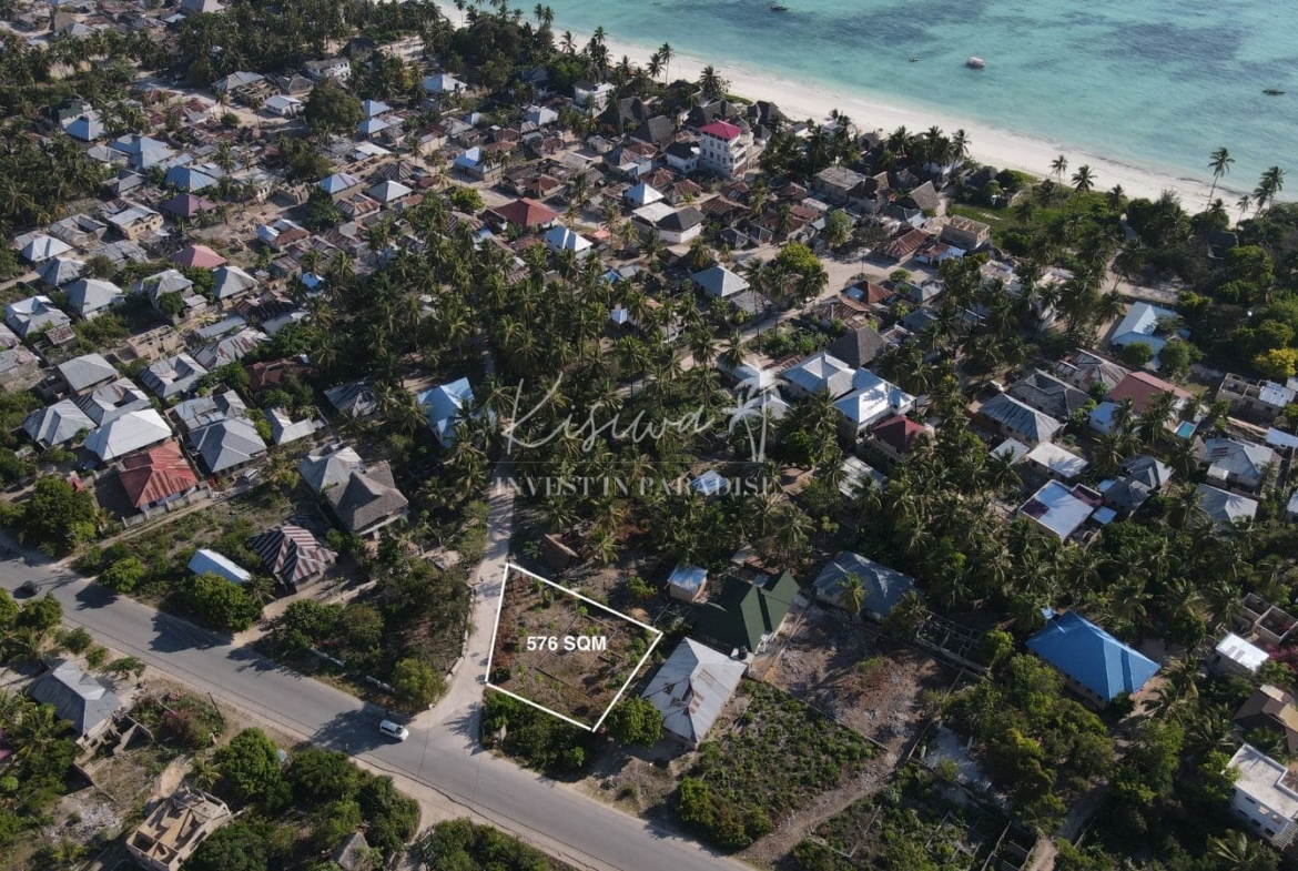 Achat Terrain Zanzibar Jambiani Mwendawima 576m2