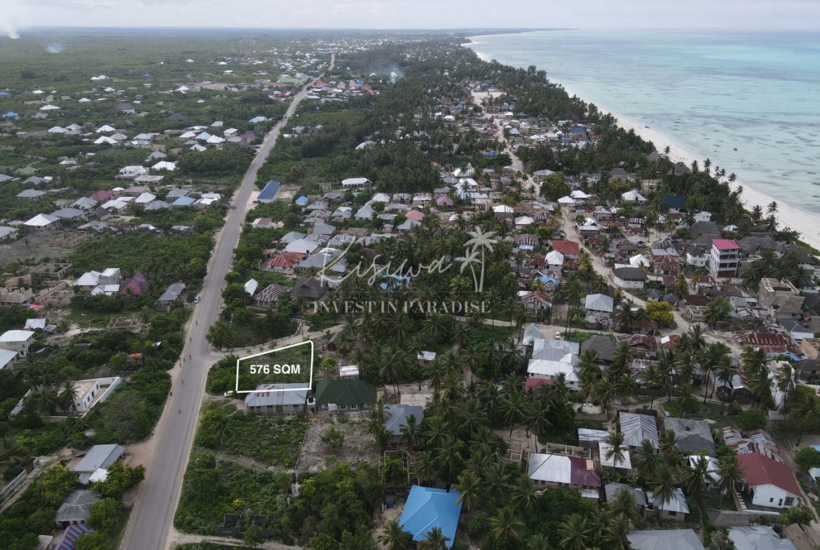 Terrain vendre Zanzibar Jambiani Mwendawima 576m2