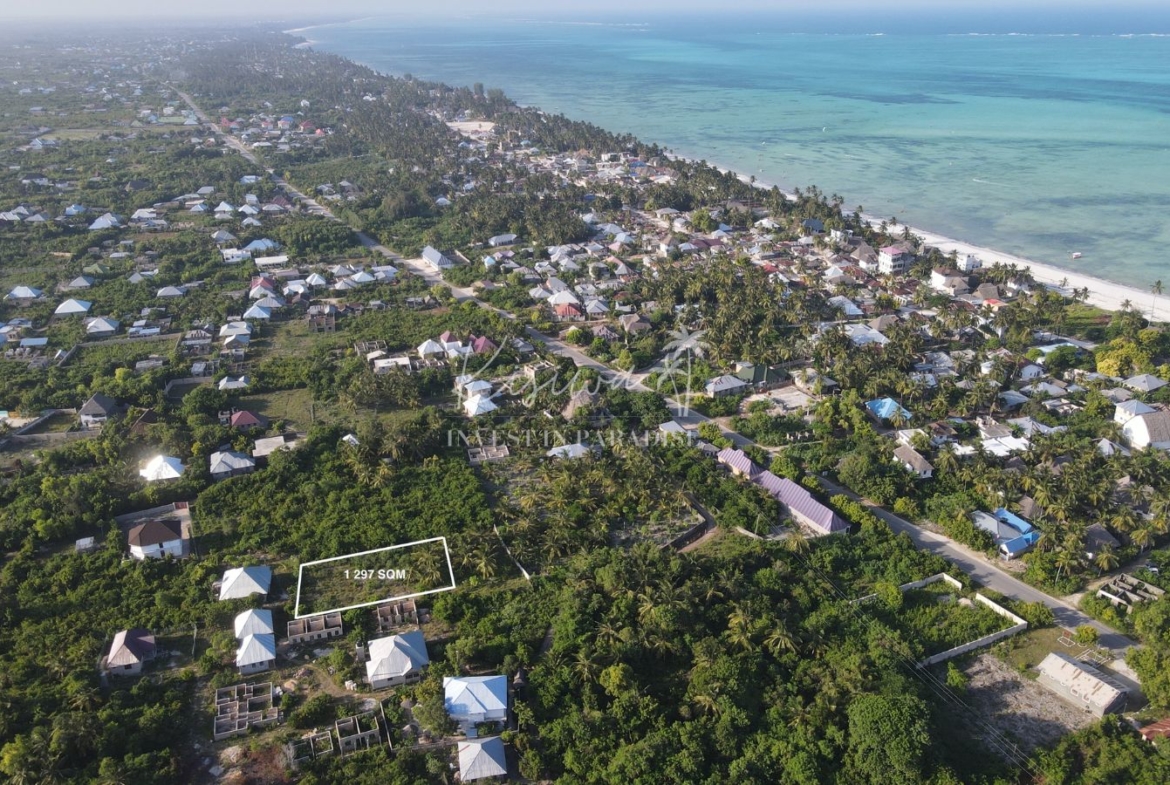 Achat Terrain Jambiani Mwendawima Zanzibar 1 297M2