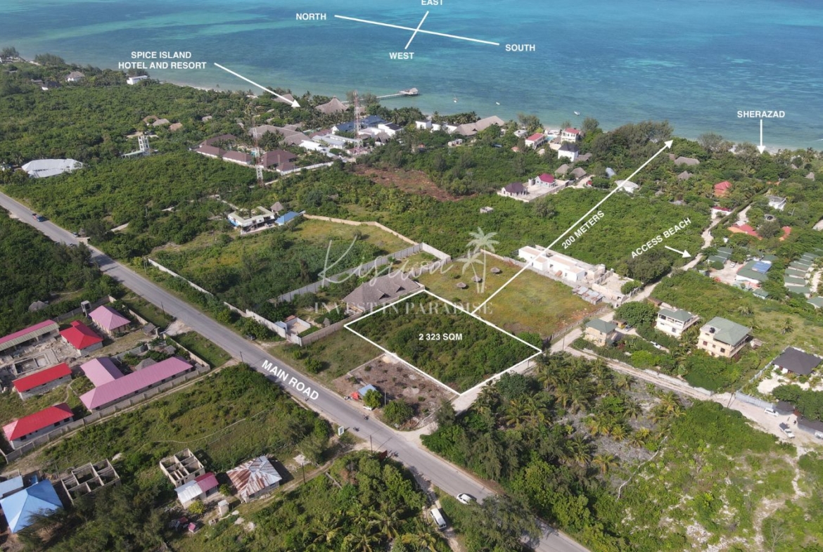 Achat Terrain Kibigija Zanzibar 2 323 M2