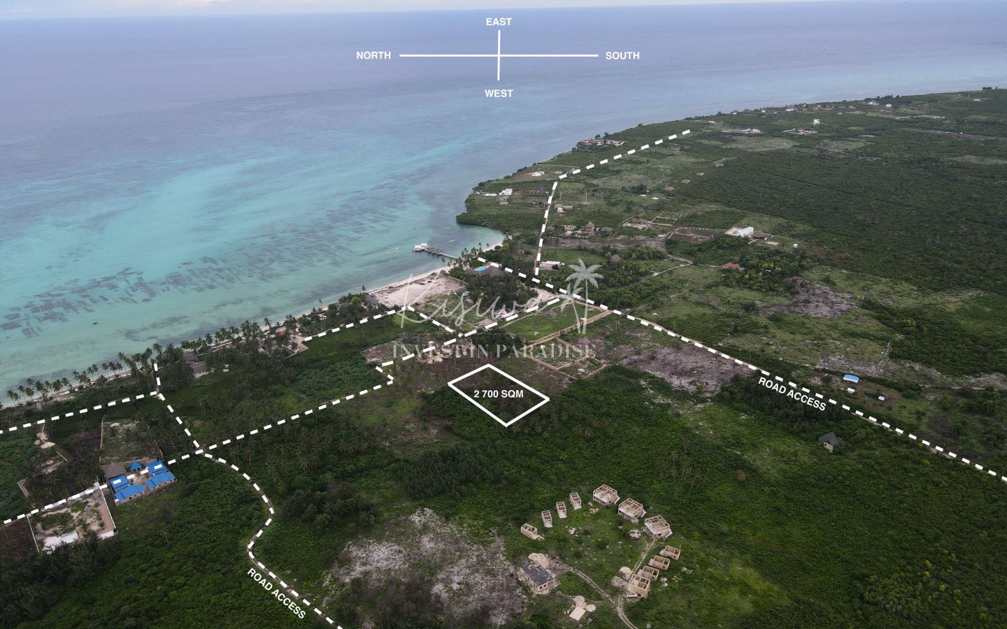 Terrain vendre Zanzibar Jambiani 2 700M2