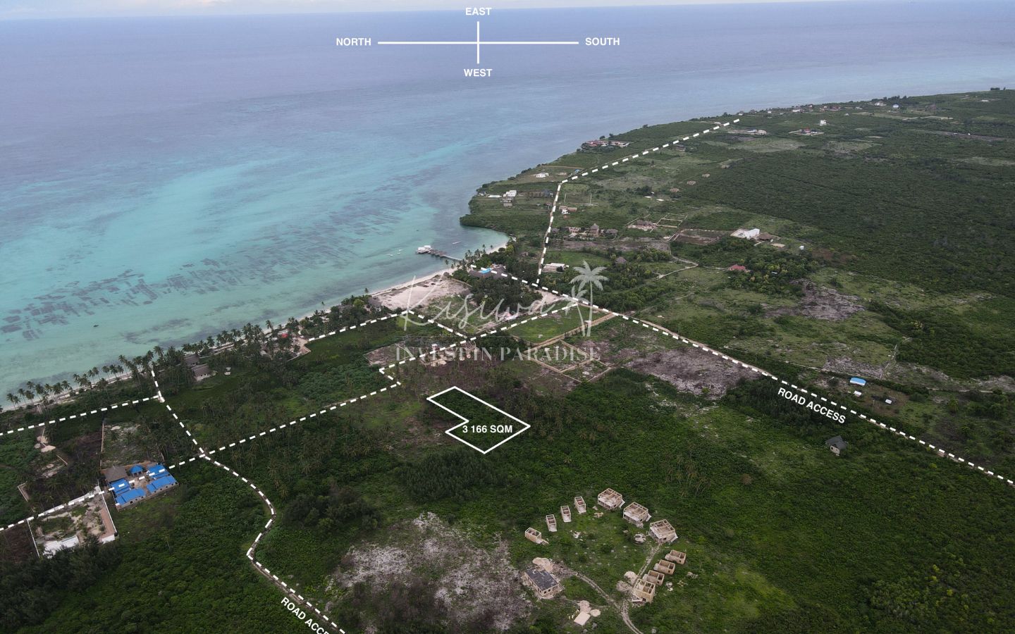 Terrain vendre Zanzibar Jambiani 3 166M2