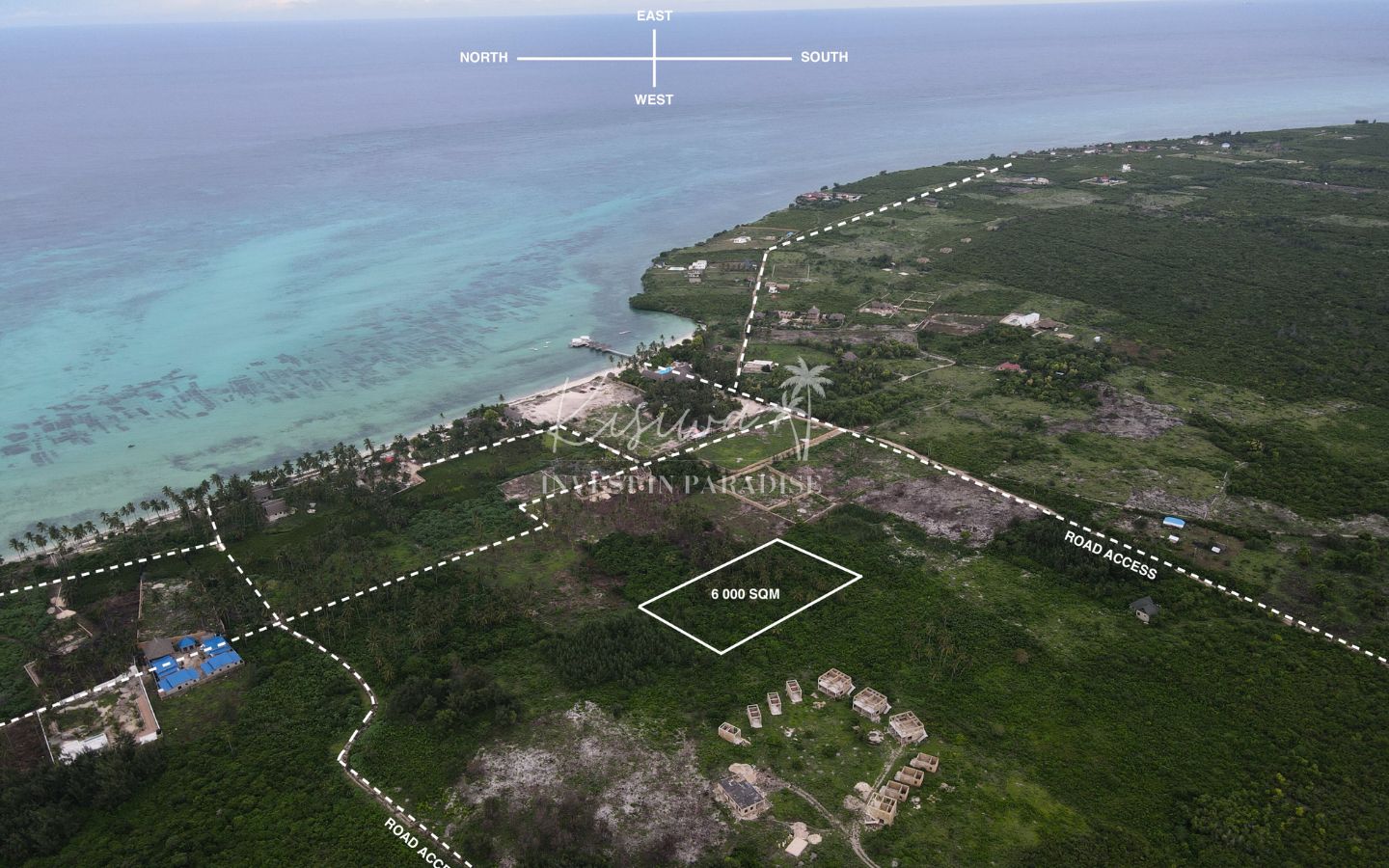 Terrain vendre Zanzibar Jambiani 6 000M2