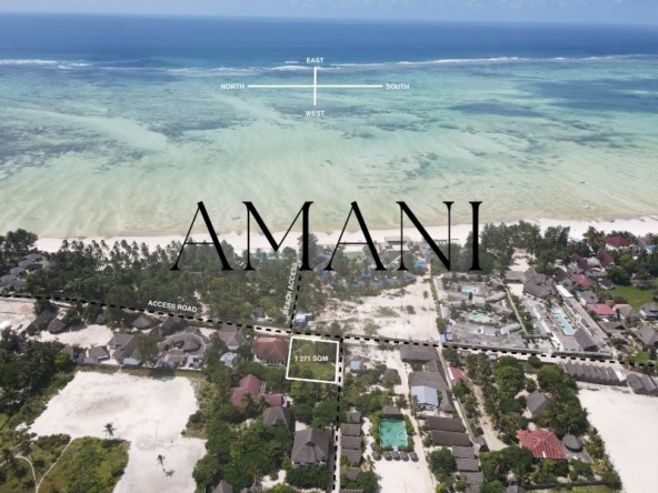 Terrain a vendre zanzibar 1 271 m2 Paje
