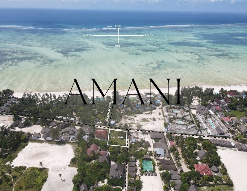 Terrain a vendre zanzibar 1 271 m2 Paje