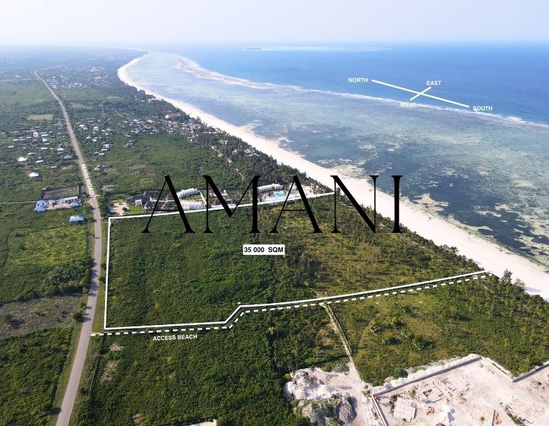 Terrain a vendre zanzibar 35 000 m2 Pwani Mchangani