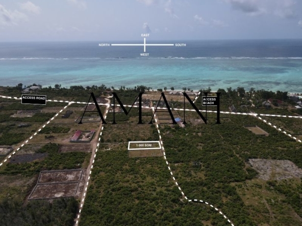 Terrain a vendre zanzibar 1 000 m2 Makunduchi