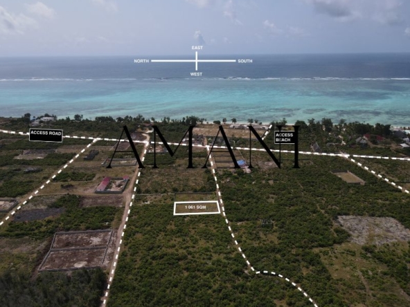 Terrain a vendre zanzibar 1 061 M2 Makunduchi