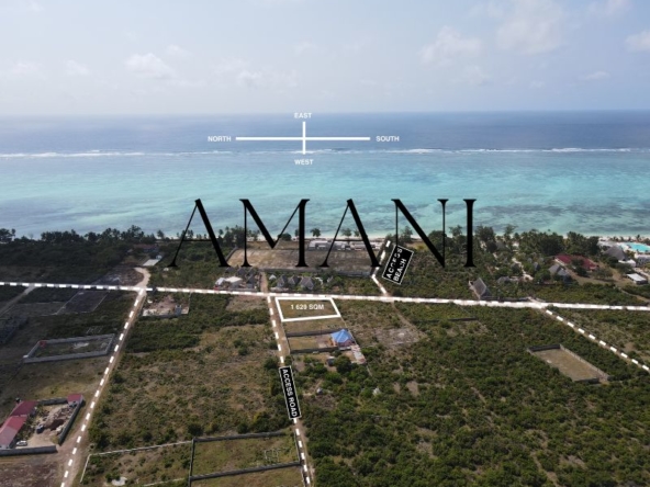 Terrain a vendre zanzibar 1 629 M2 Makunduchi