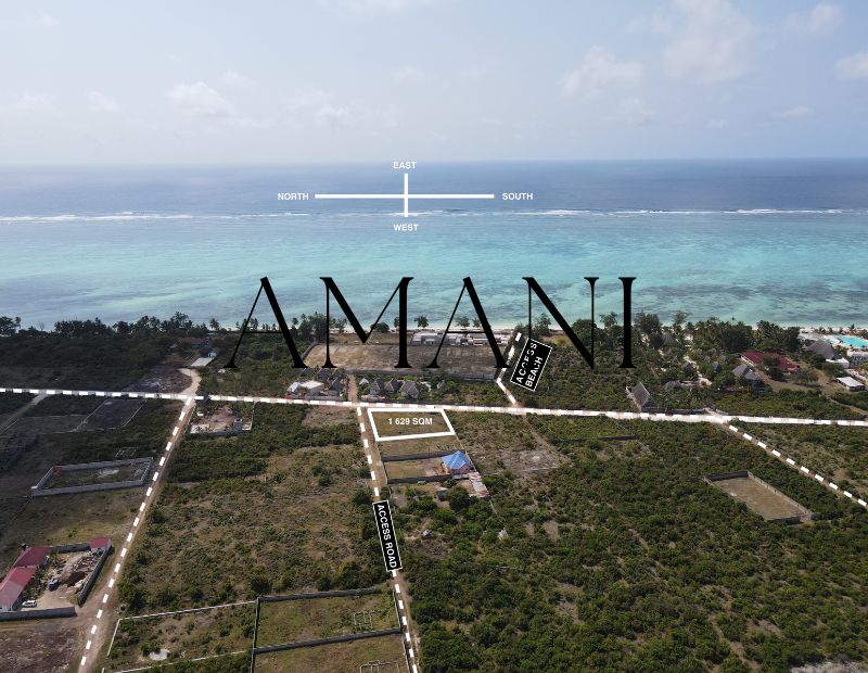 Terrain a vendre zanzibar 1 629 M2 Makunduchi