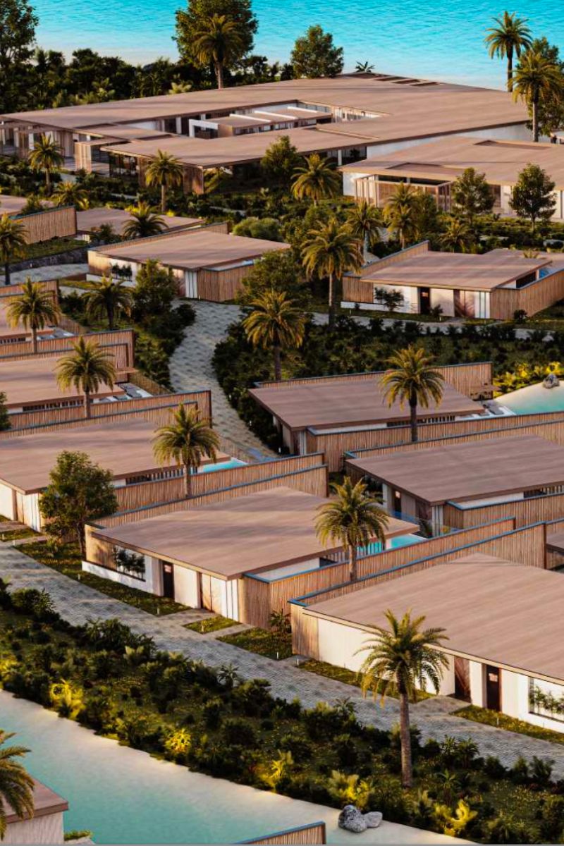 Anantara Zanzibar luxury real estate development with premium villas under construction