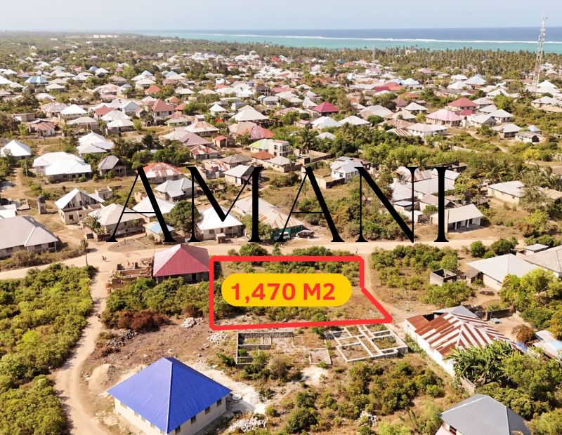 Terrain a vendre zanzibar Bwejuu 1-470 M2