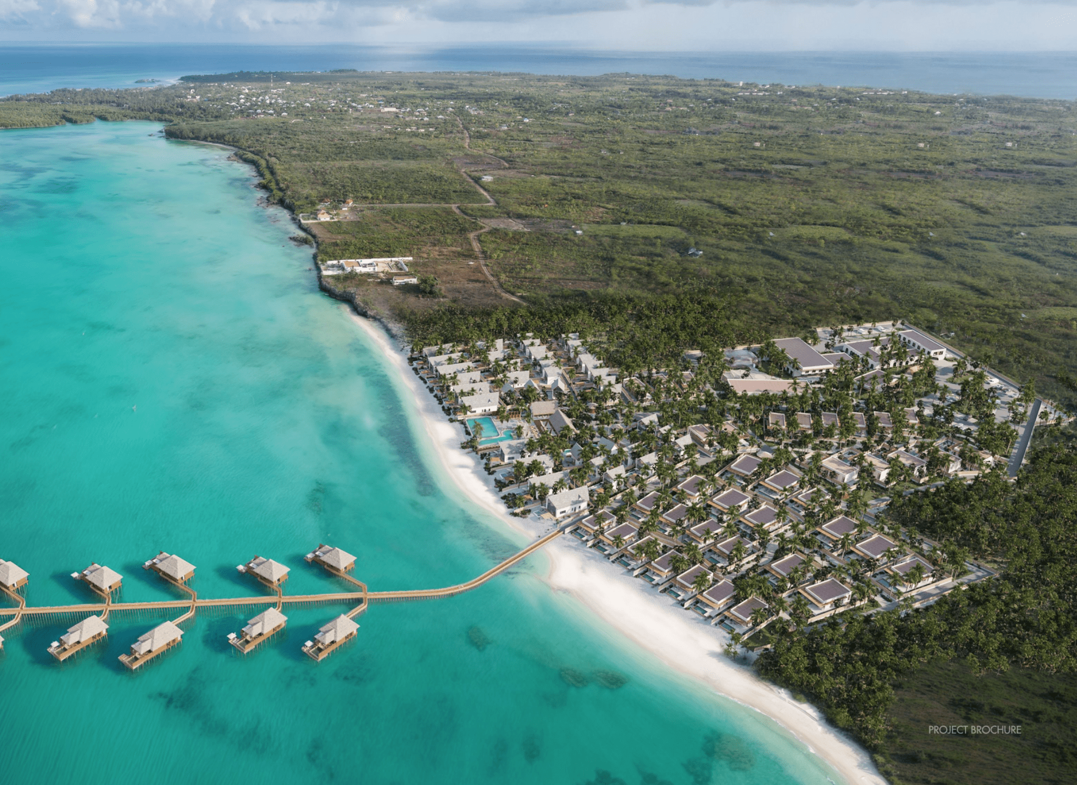 Azure Zanzibar Michamvi resort aerial view