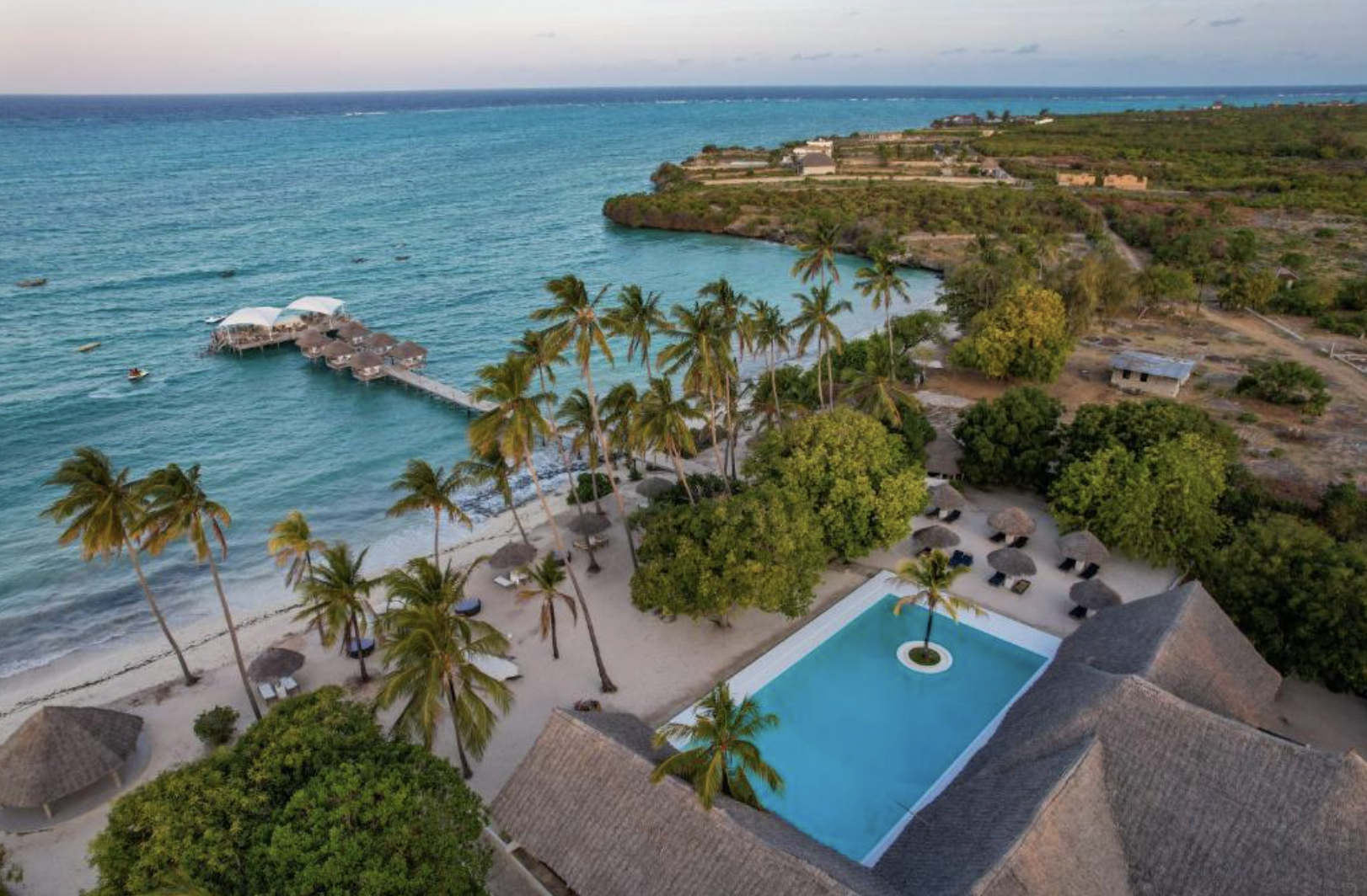 Blue Moon Zanzibar vue bord de mer